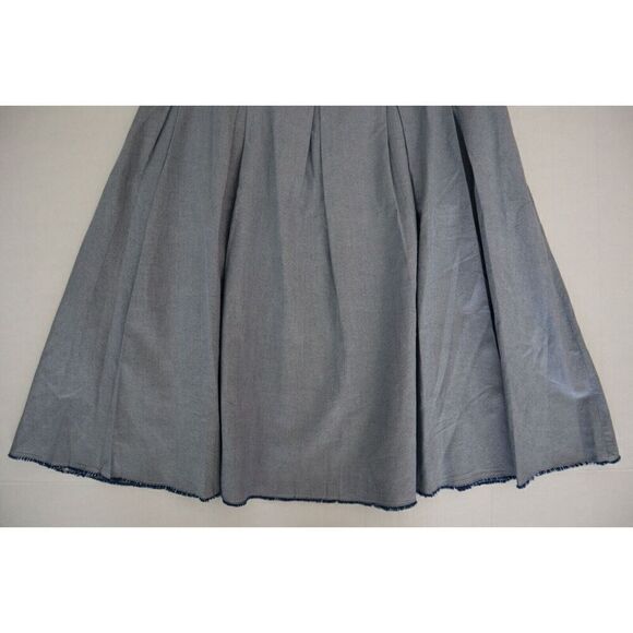 Kate Spade Saturday 4CMU1348-439 Women's Sz 6 Blue Pleated Trapeze Dress - Picture 7 of 10